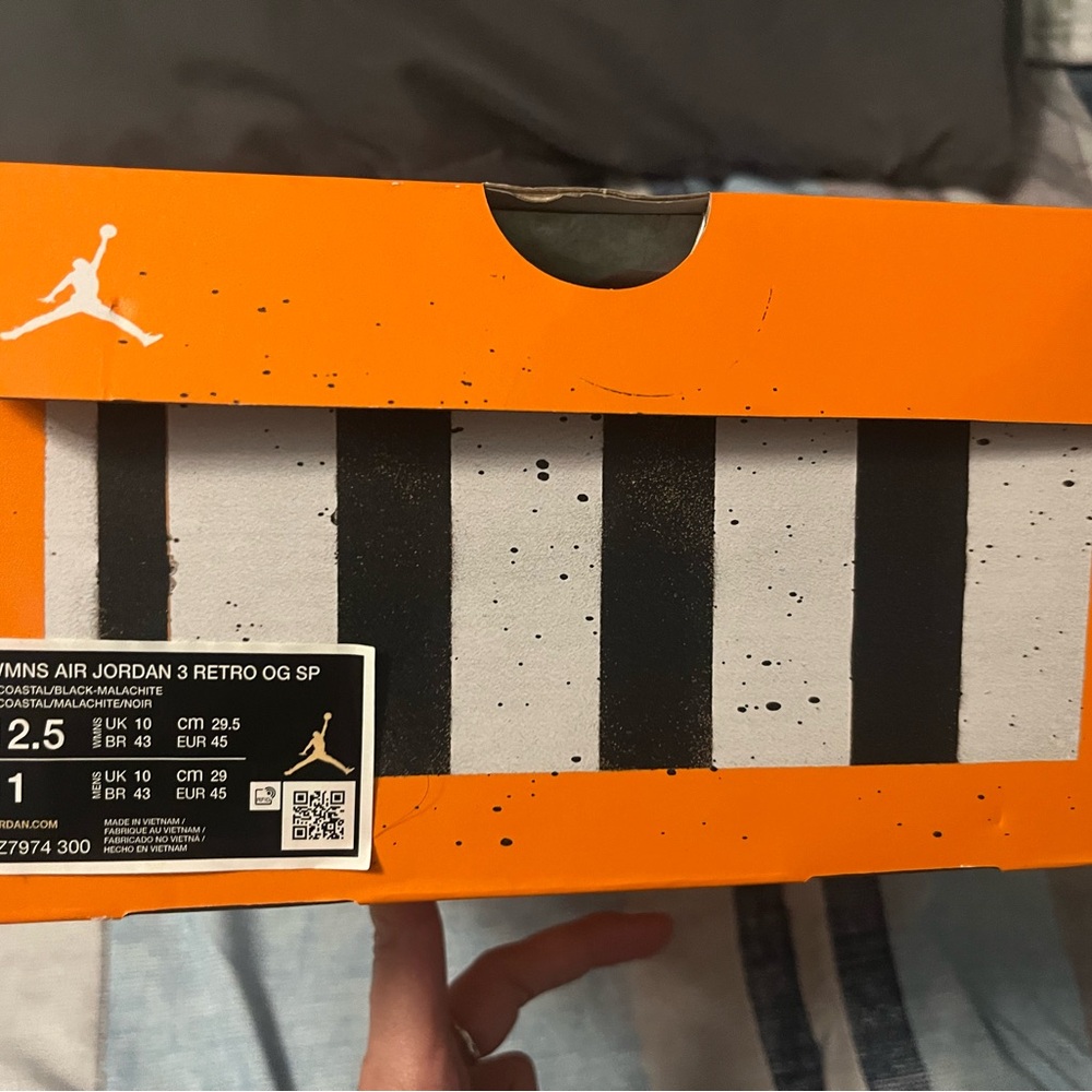 Nike Checkered Orange and White Sneakers